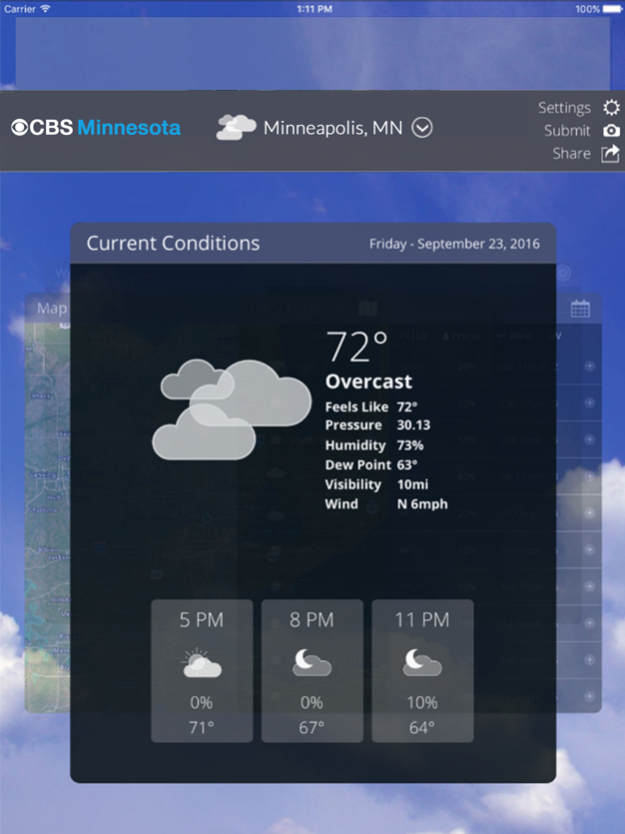 CBS Minnesota Weather 5.7.204 Screenshot