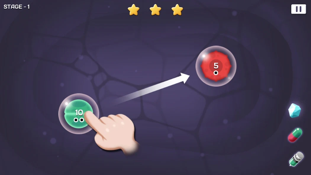 Review Screenshot - Plague Game – Convert Enemy Cells into Your Allies