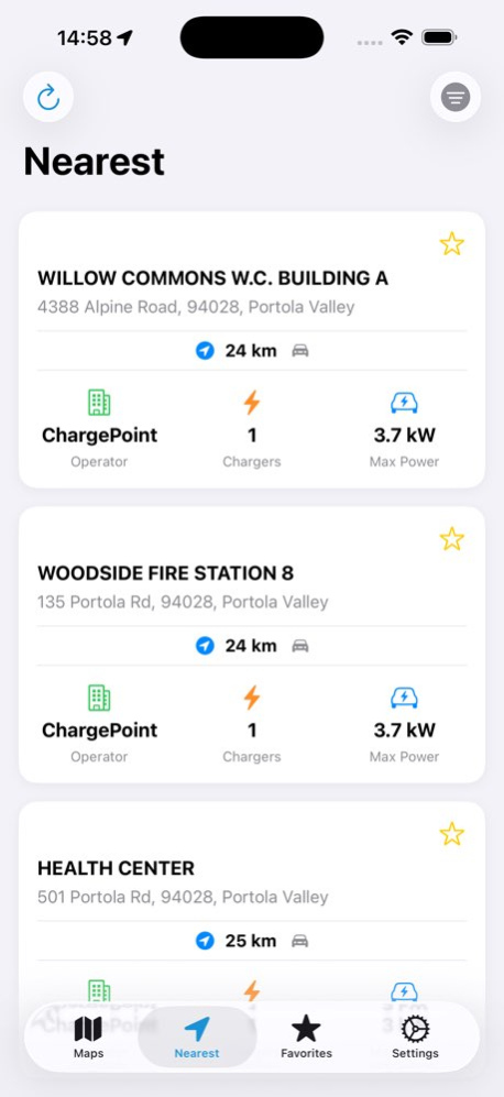 EV Charging Stations Map • 2.4.0 Screenshot
