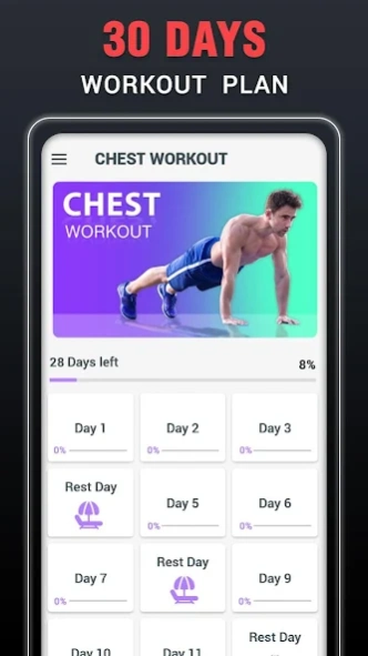 Chest Workouts for Men at Home 3.3 Free Download