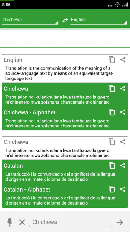 chewa language translator