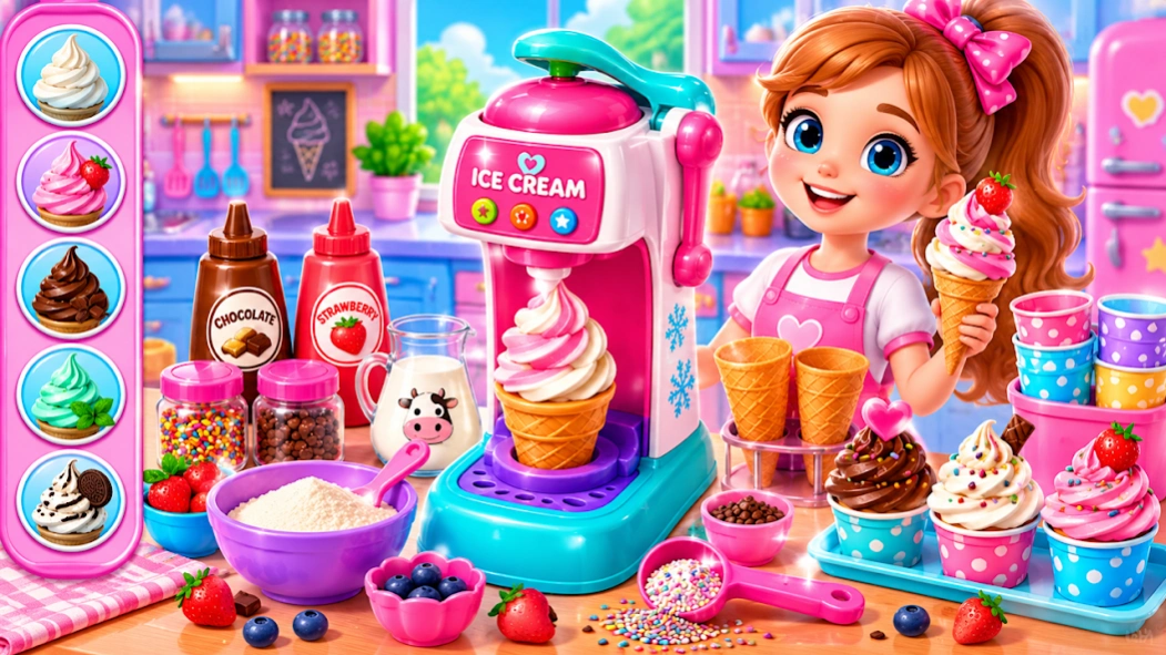 Ice Cream Maker Desserts Game Screenshot