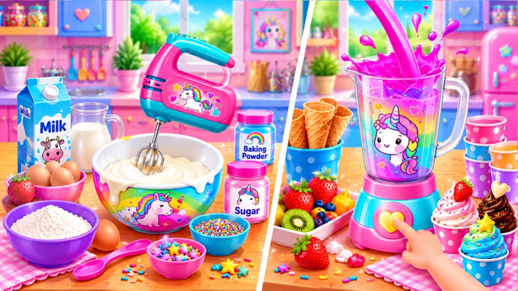 Ice Cream Maker Desserts Game Screenshot