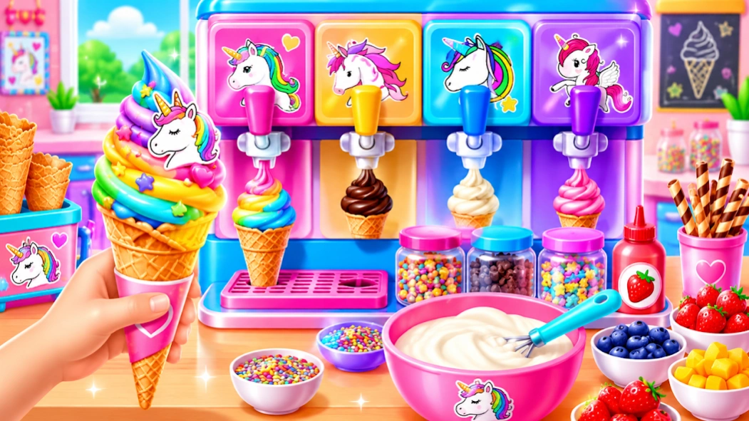 Ice Cream Maker Desserts Game Screenshot