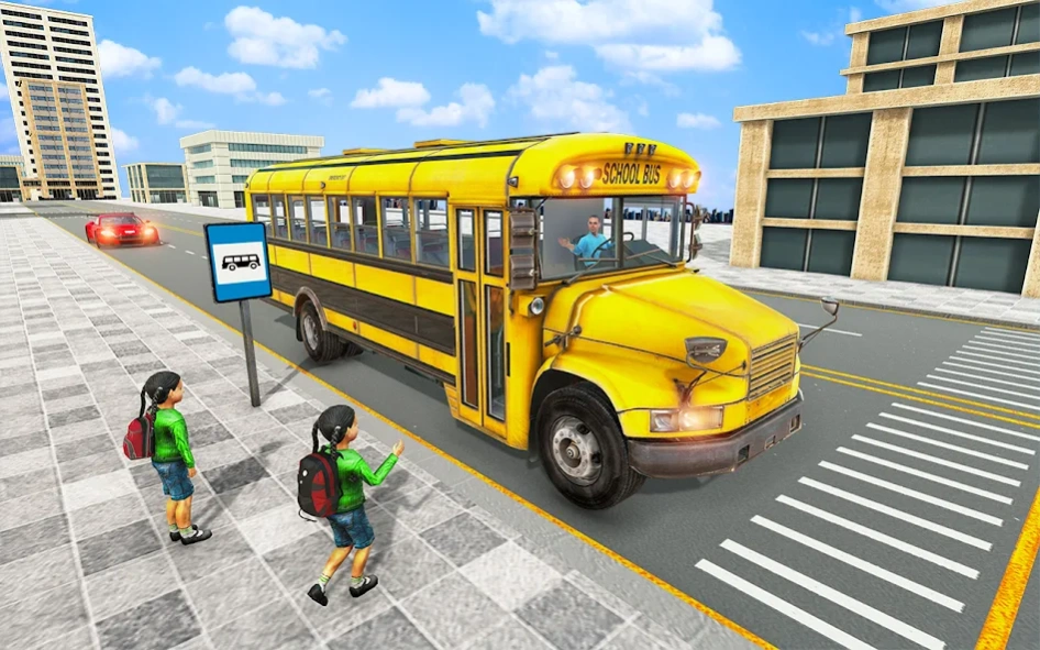 City School Bus Driving Sim:3D 1.16 Screenshot