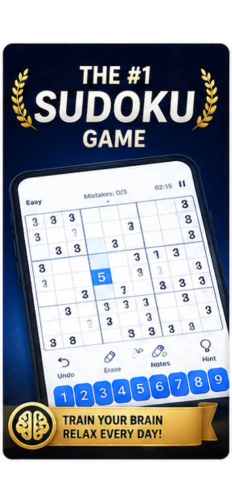 Sudoku Master: Brain Game 2.2 Screenshot