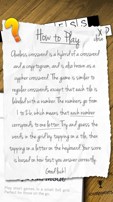 Clueless Crossword Party! Lite 1.1 Screenshot