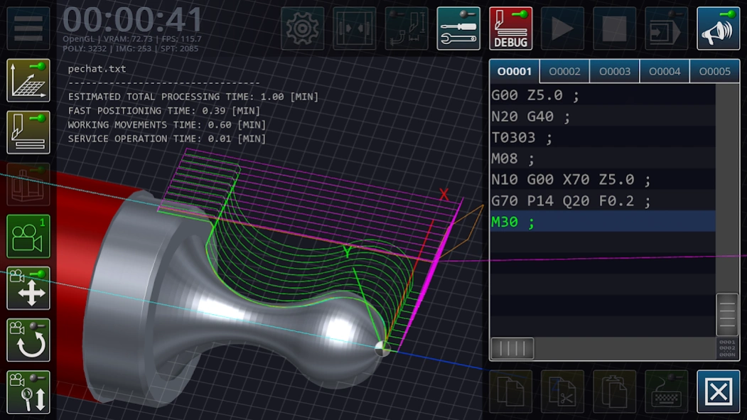 CNC Simulator Lite 3.0.6 Screenshot