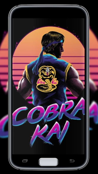 cobra kai logo wallpaper 4k