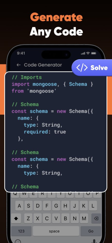 Vibe Code: AI Code Generator 3.3 Screenshot