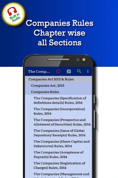 Companies Act 2013 & Rules Screenshot