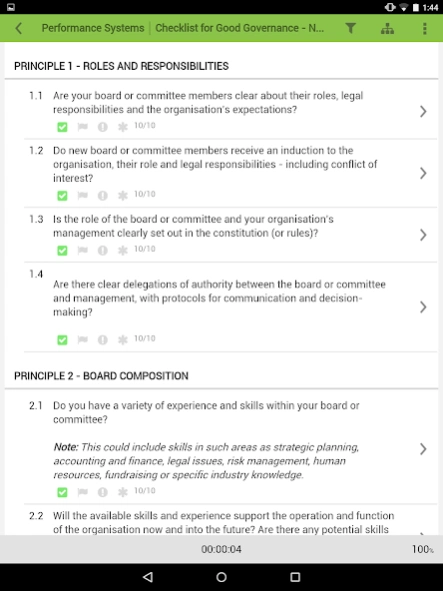 Compliance Checkpoint Screenshot