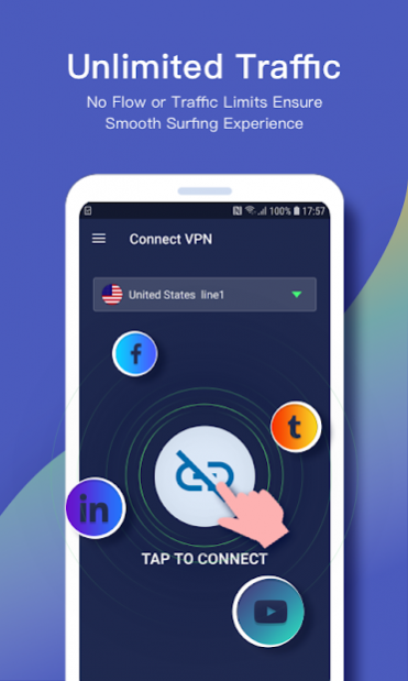 Connect VPN — Free, Fast, Unlimited VPN Proxy 1.4.5 Screenshot