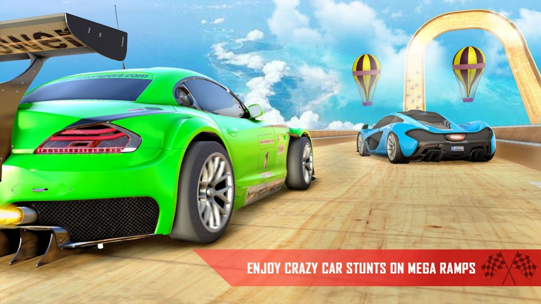 Water Car Stunt Game - Mega Ramp Car Stunt - Car Game 