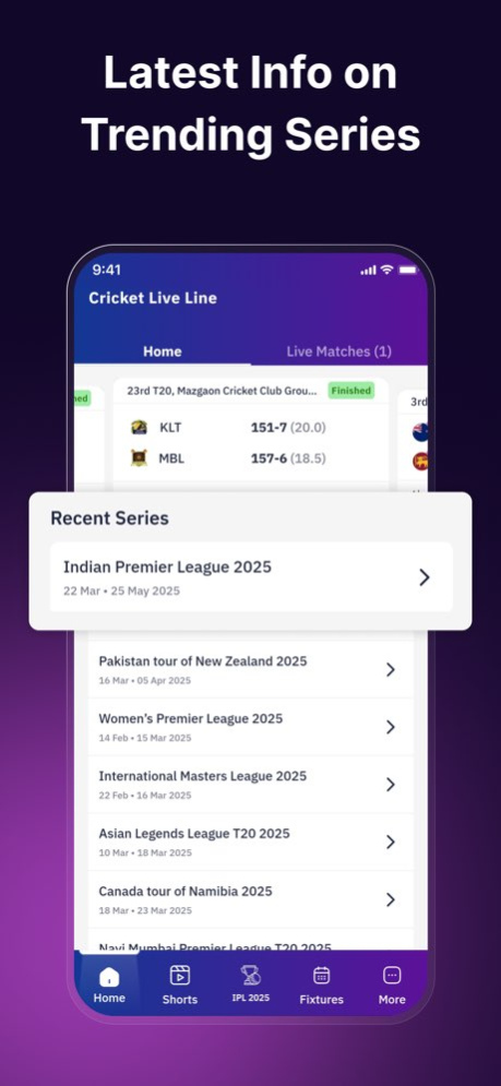 CricScore : Live Score & News 3.0.2 Screenshot