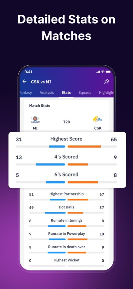 CricScore : Live Score & News 3.0.2 Screenshot