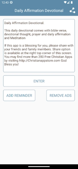 DAILY AFFIRMATION DEVOTIONAL Screenshot