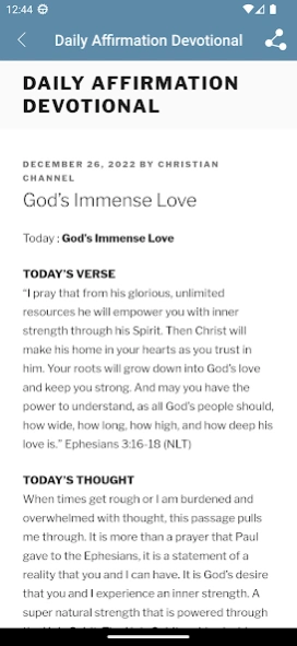DAILY AFFIRMATION DEVOTIONAL Screenshot