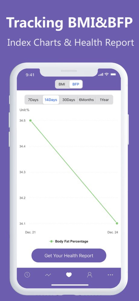 Daily Weight Tracker:BMI & BFP 1.3.1 Screenshot