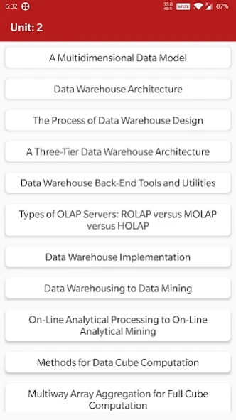 Data mining & Data Warehousing Screenshot