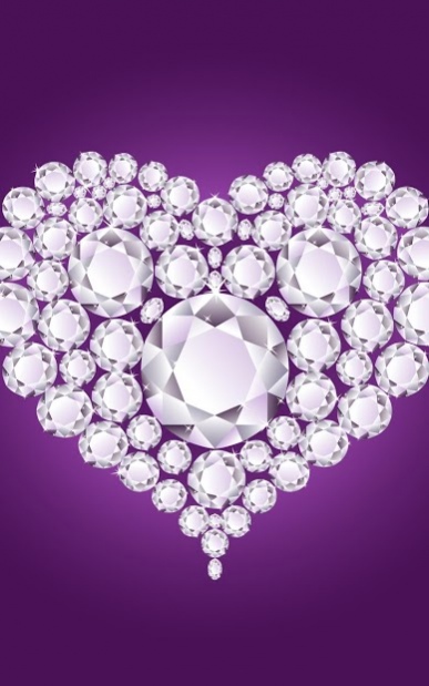 Diamond Heart Valentines Day Wallpaper : Wallpapers13.com