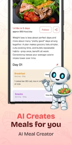 Diet Plan: Meal Planner & Prep 2.5 Screenshot