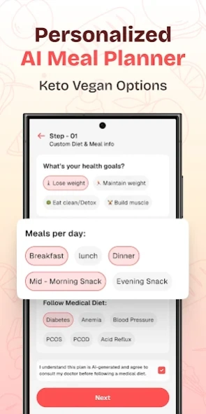 Diet Plan: Meal Planner & Prep 2.5 Screenshot