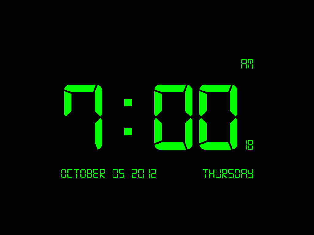 Digital Clock-7 2.02 Free Download