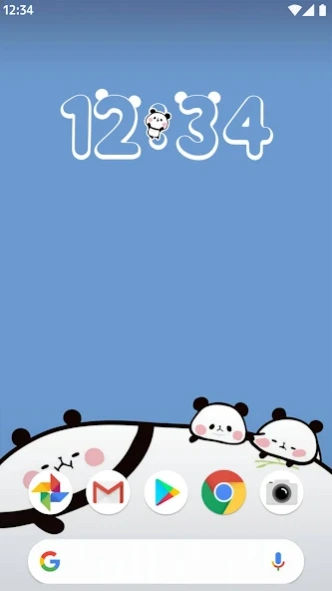 Panda Clock: Digital Widget 1.36.2 Screenshot