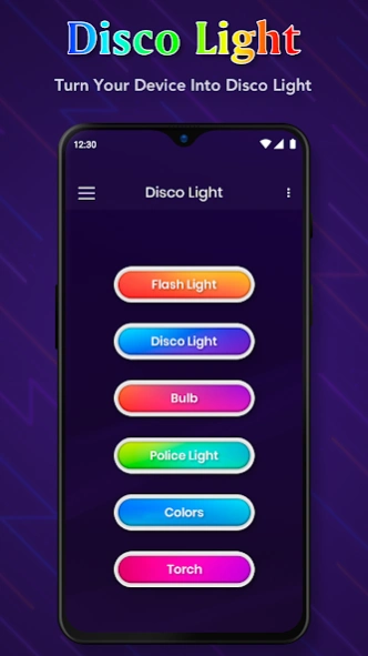 Disco lights on phone discount