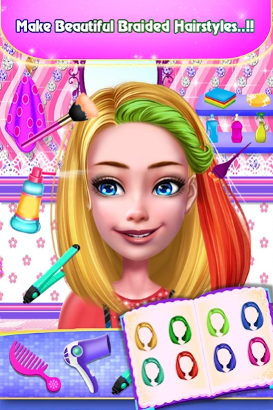 Color Braid Hair Makeup Artist 1.0.9 Screenshot