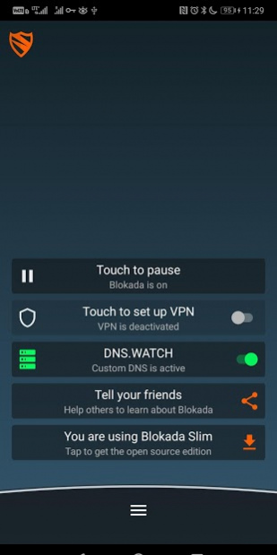 Blokada - the popular mobile adblocker and VPN for Android and iOS