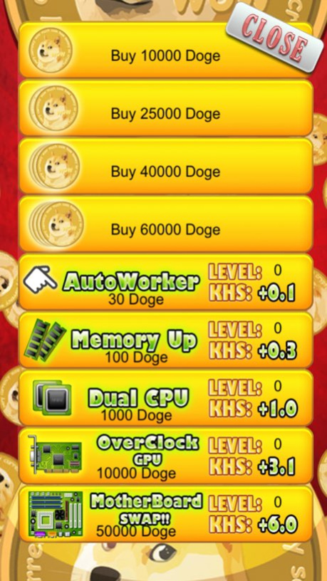 Doge Coin Clickers - Crypto Miner Sim Game Screenshot