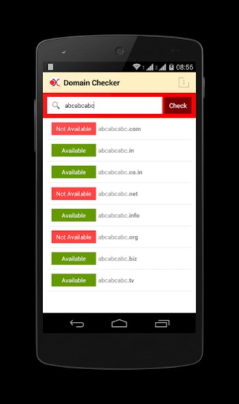 Domain Name Checker Screenshot