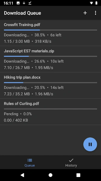 Review Screenshot - Download Manager – Simplifying the Task of Downloading Files