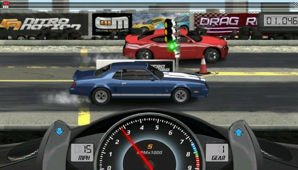 Review Screenshot - Drag Racing Game – Time Your Gear Shifts to Perfection and Win