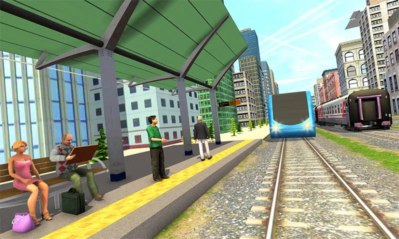 Driving Metro Train Sim 3D Screenshot