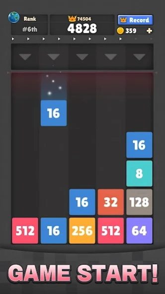 Review Screenshot - Number Merge Game – Create Higher Numbered Blocks by Merging Lower Numbered Blocks