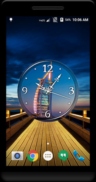 Dubai Clock Live Wallpaper  Free Download