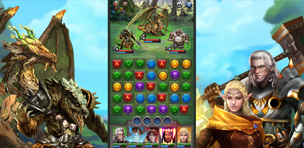 Download do APK de Dungeon Puzzles: Match 3 RPG para Android