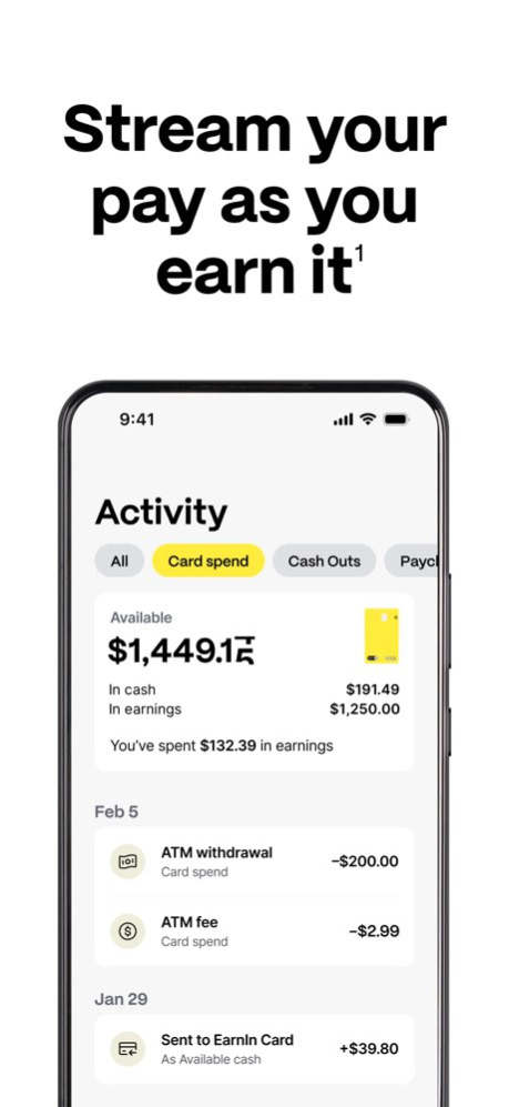 EarnIn: Beyond Cash Advance 16.64 Screenshot