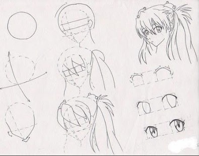 Easy anime drawing, How to draw anime step by step