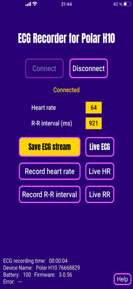 ECG EKG Recorder for Polar H10 1.5 Free Download