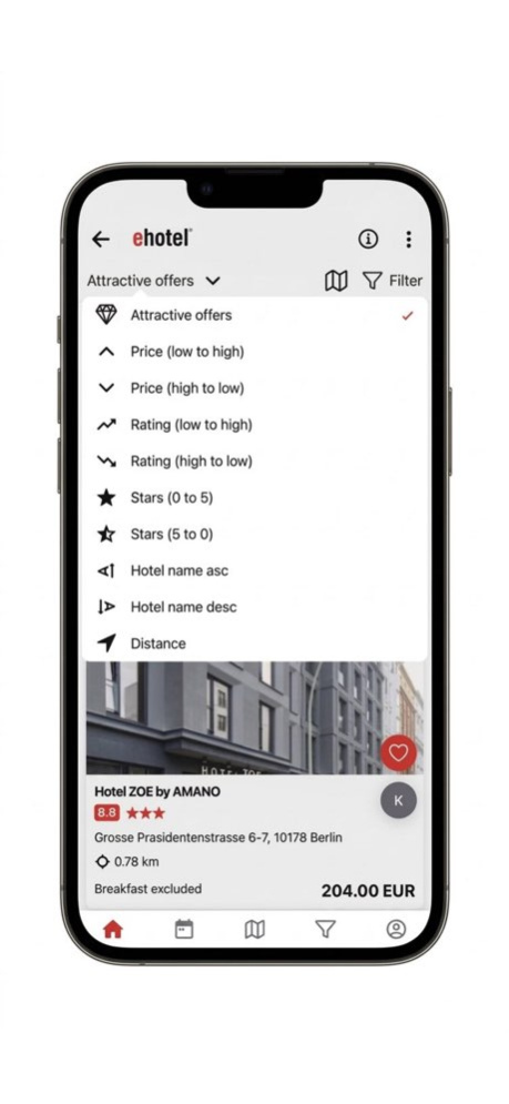 ehotel® hotel booking platform 6.5.0 Screenshot