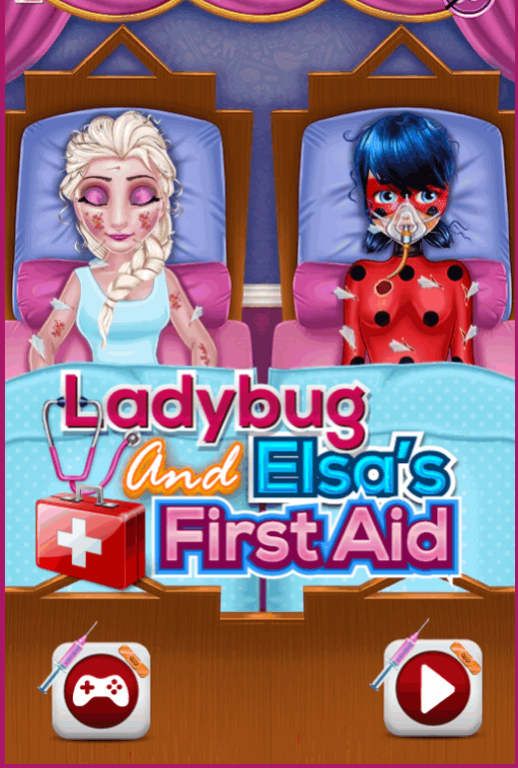 Elsa and Ladybug Hospital Forzen Free Download