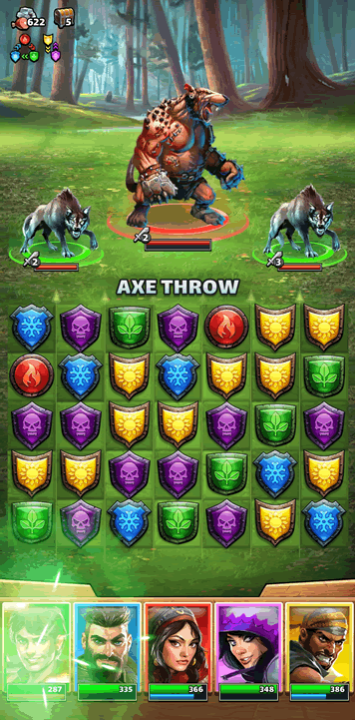 Review Screenshot - Puzzle Game – Defeat all the Monsters by Matching Elemental Gems