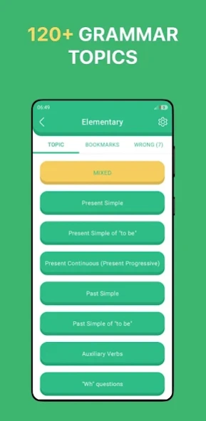 English Grammar Exercises Screenshot
