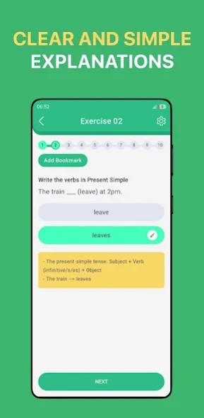 English Grammar Exercises Screenshot