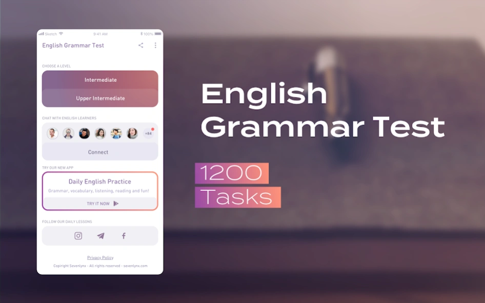 English Grammar Test 2.3.3 Screenshot