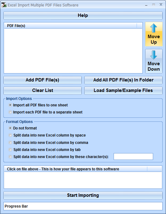 Soft file Playeri. Import txt